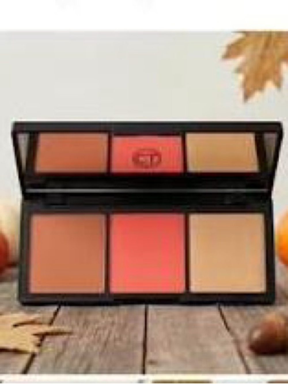 Peach-Tone Trio Face Palette - Coral & Tan Shades